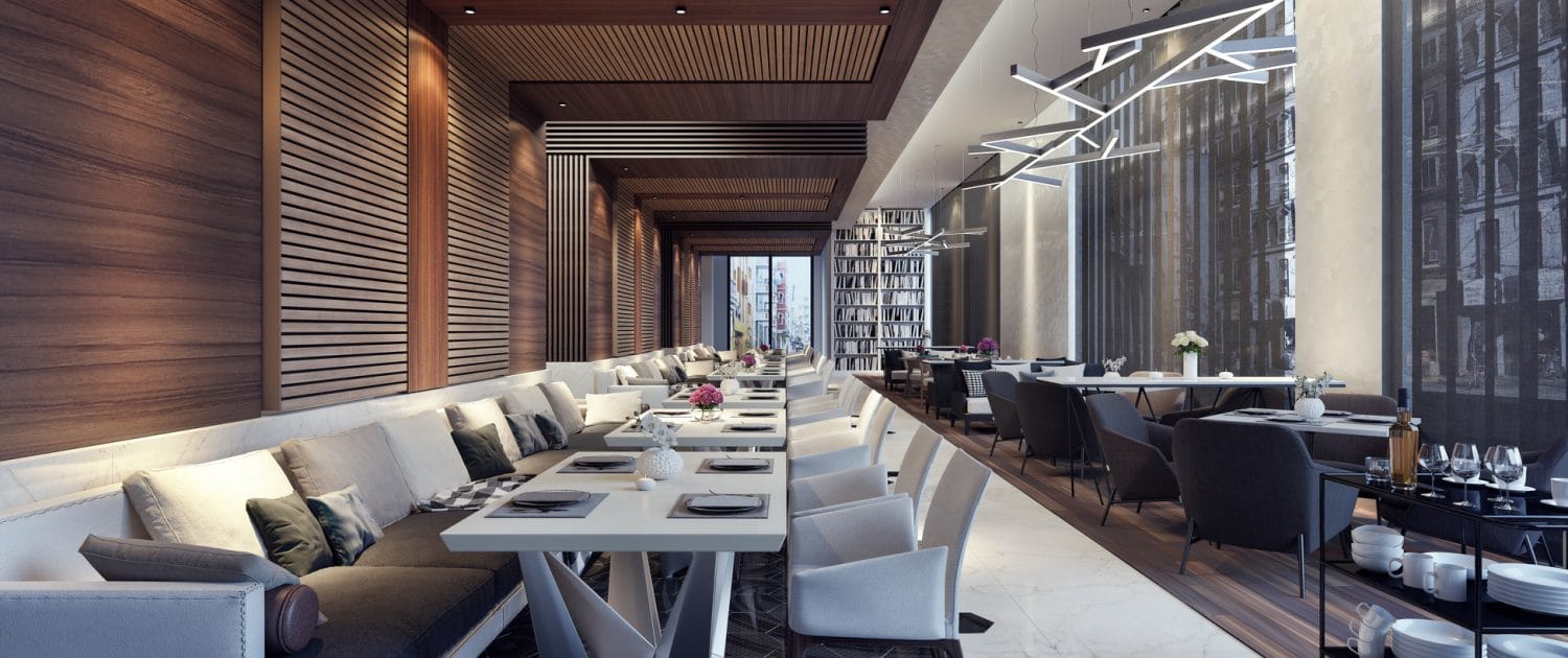 Modern hospitality interior